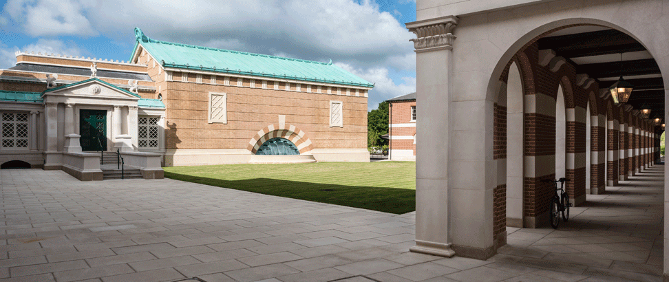 View across the new McCrum Yard at Eton College